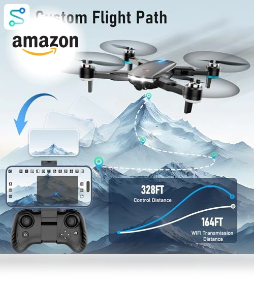 Mini Drone with 1080P HD FPV Camera, Brushless Motor, Foldable Design — Drones, ALTITACO