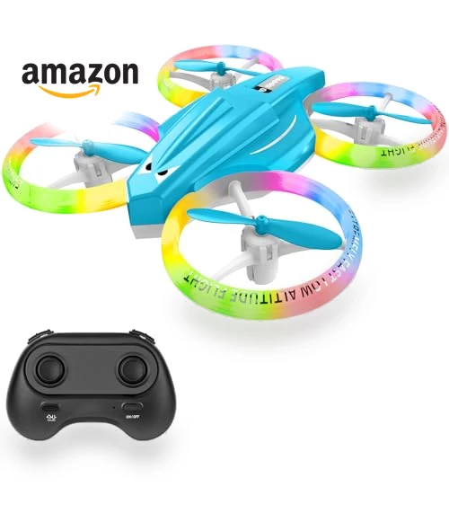 Mini Drone with LED Lights for Kids and Beginners — Flying Toys, Lisoco
