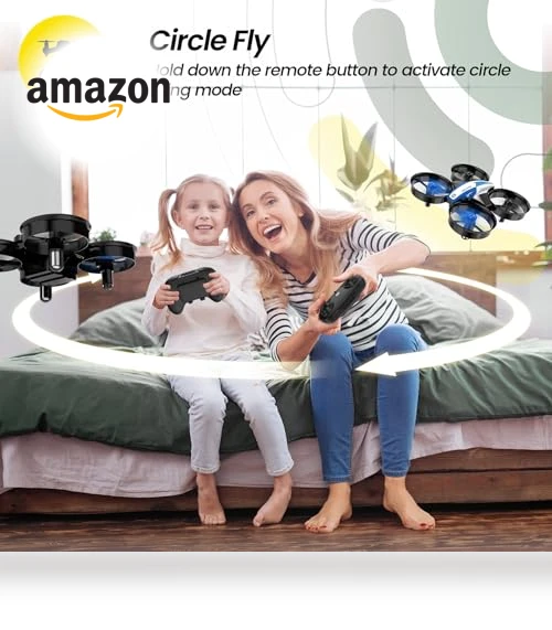 Mini Drone for Kids and Beginners with Auto Hovering, 3D Flips, and 3 Batteries — Flying Toys, Holy Stone