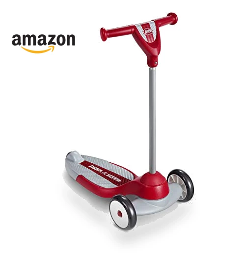 3 Wheel Scooter for Kids and Toddlers, Red Kick Scooter — Baby Walkers, Radio Flyer