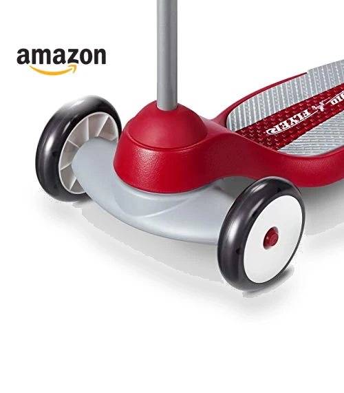 3 Wheel Scooter for Kids and Toddlers, Red Kick Scooter — Baby Walkers, Radio Flyer