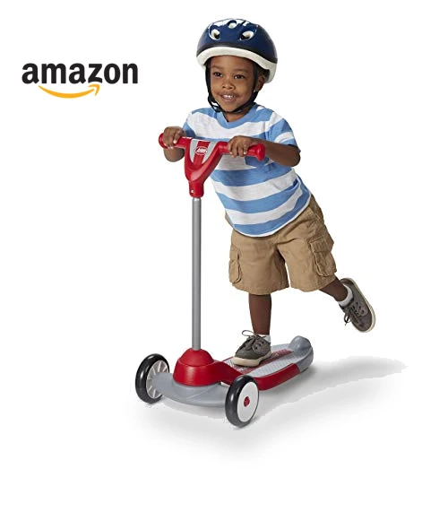 3 Wheel Scooter for Kids and Toddlers, Red Kick Scooter — Baby Walkers, Radio Flyer