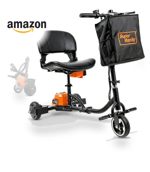 Foldable 3-Wheel Mobility Scooter for Adults - 13 Mile Range, Airline Travel Friendly — Mobility Scooters, SuperHandy