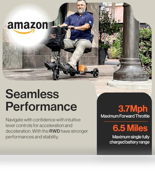 Foldable 3-Wheel Mobility Scooter for Adults - 13 Mile Range, Airline Travel Friendly — Mobility Scooters, SuperHandy