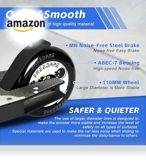 Pro Scooter Stunt Scooter Complete Trick Scooter for Kids, Teens, Adults — Stunt Scooters, FREEDARE