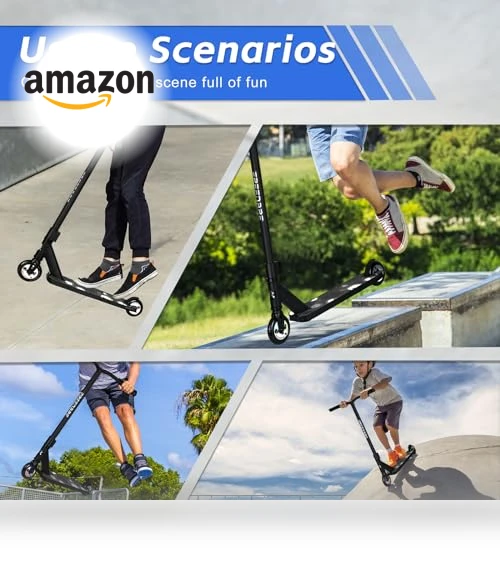 Pro Scooter Stunt Scooter Complete Trick Scooter for Kids, Teens, Adults — Stunt Scooters, FREEDARE