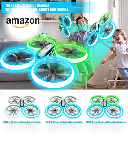 RC Drone with Altitude Hold and Headless Mode for Kids — Interactive Figures & Robots, HASAKEE