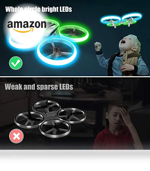 RC Drone with Altitude Hold and Headless Mode for Kids — Interactive Figures & Robots, HASAKEE