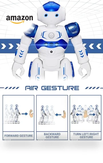 Gesture & Sensing Programmable Remote Control Smart Robot Toy for Kids — Interactive Figures & Robots, KingsDragon