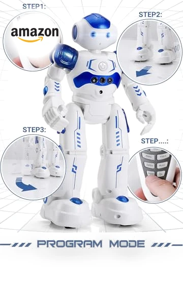 Gesture & Sensing Programmable Remote Control Smart Robot Toy for Kids — Interactive Figures & Robots, KingsDragon