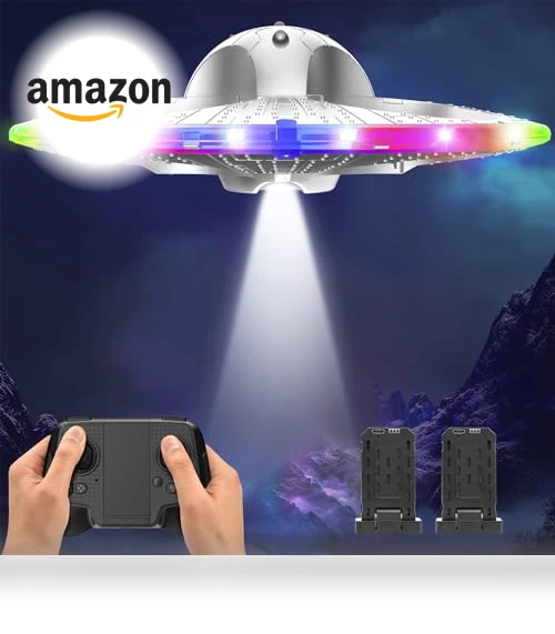 Foam Drone RC UFO for Kids and Beginners with Auto Hovering and Lights — Drones & UAV Technology, HOLYFUN