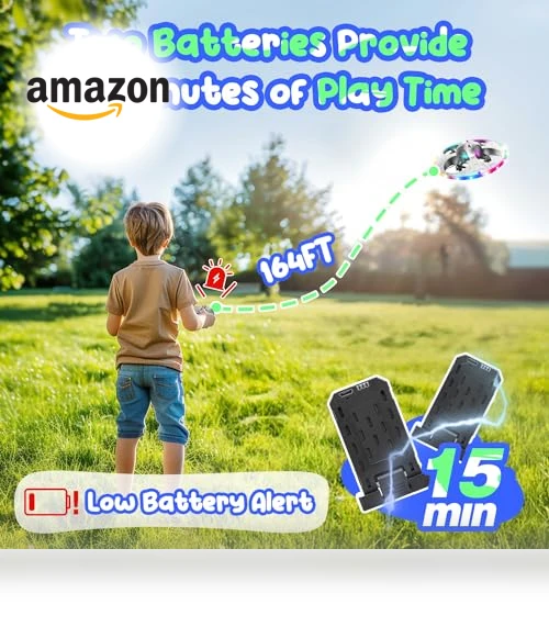 Foam Drone RC UFO for Kids and Beginners with Auto Hovering and Lights — Drones & UAV Technology, HOLYFUN