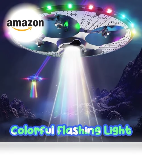Foam Drone RC UFO for Kids and Beginners with Auto Hovering and Lights — Drones & UAV Technology, HOLYFUN