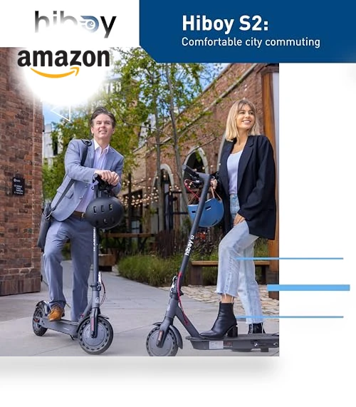 Electric Scooter with 500W Motor, 10" Solid Tires, 25-40.4 Miles Range — Electric Vehicles, Hiboy