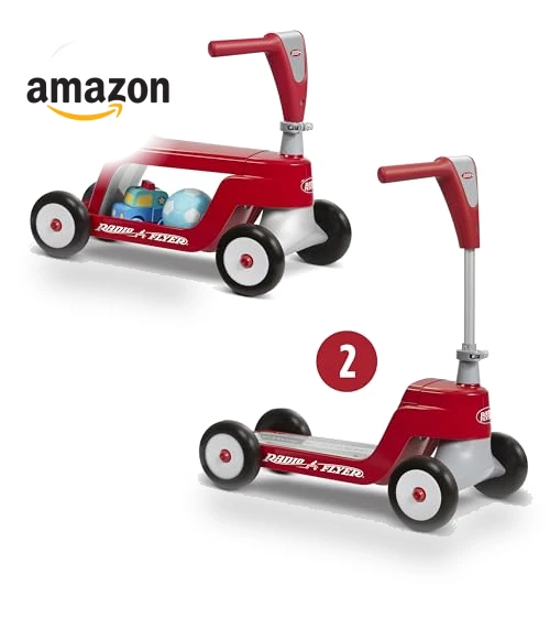 Toddler Scooter and Ride On Toy for Kids Ages 1-4 Years — Balance Bikes, Radio Flyer