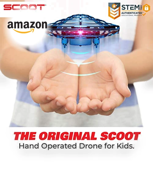 Hand Operated Motion Sensor Drone for Kids and Adults - LED Indoor UFO Toy — Flying Toys, Force1
