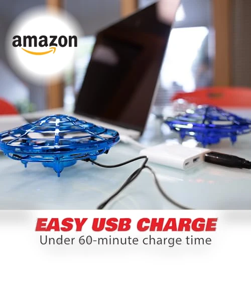 Hand Operated Motion Sensor Drone for Kids and Adults - LED Indoor UFO Toy — Flying Toys, Force1