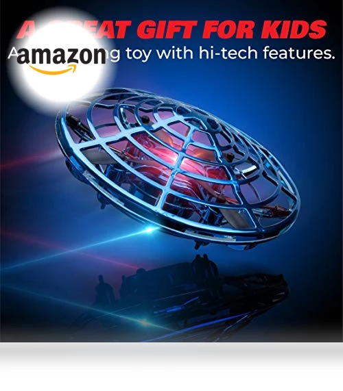 Hand Operated Motion Sensor Drone for Kids and Adults - LED Indoor UFO Toy — Flying Toys, Force1