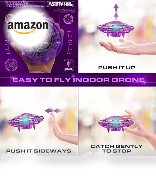 Scoot Skeet Mini Drone Electronic Shooting Game Set — Interactive Figures & Robots, Force1