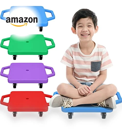Sports Scooter Board Set with Handles for Kids — Pedal Cars, Jerify