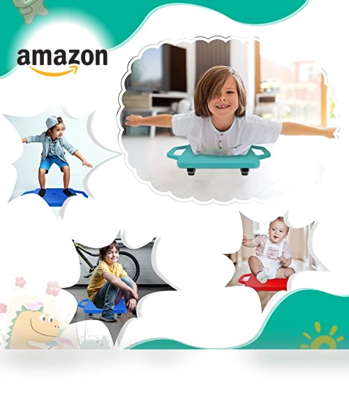 Kids Sports Scooter Board with 360-Degree Wheels and Handles — Kids' Bikes, tujol