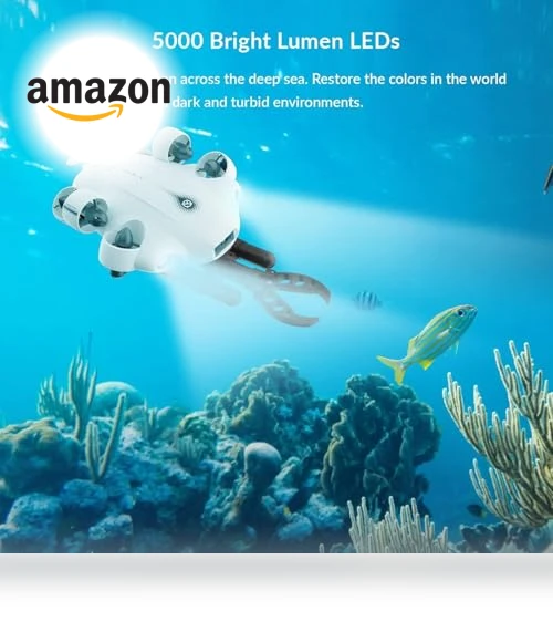 Underwater Drone with Robotic Arm, 4K60FPS, 360° Omnidirectional Movement — Drones & UAV Technology, FIFISH