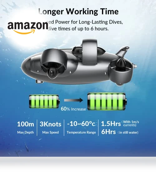 Underwater Drone with Robotic Arm, AI Vision Lock, 4K Camera, 660ft Dive — Drones & UAV Technology, FIFISH