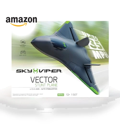 Vector Stunt Plane with Auto Flight Stabilization — Flying Toys, Skyrocket Toys