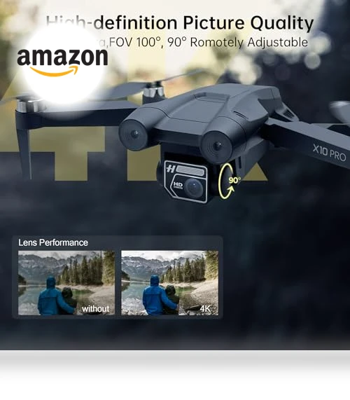 X10 PRO GPS Drone with Camera 4K UHD, 90 Min Flight Time, 3280 FT Range — Drones, CHUBORY