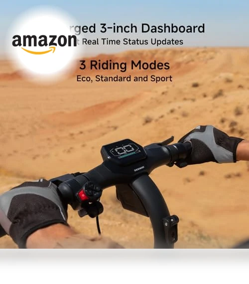 Electric Scooter for Adults with Dual Suspension and Flash Charge — Electric Self-Balancing Scooters, Segway