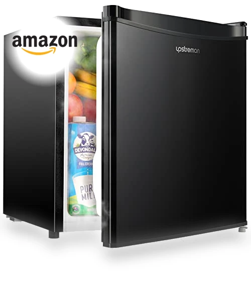 1.7 Cu.ft Mini Fridge with Freezer, Adjustable Thermostat, Energy Saving — Mini Fridges, Upstreman