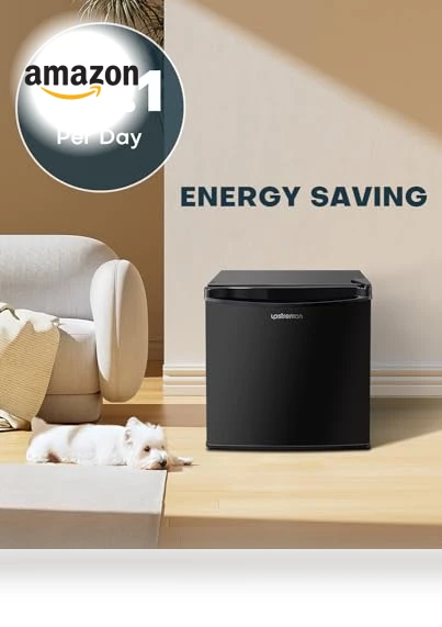 1.7 Cu.ft Mini Fridge with Freezer, Adjustable Thermostat, Energy Saving — Mini Fridges, Upstreman