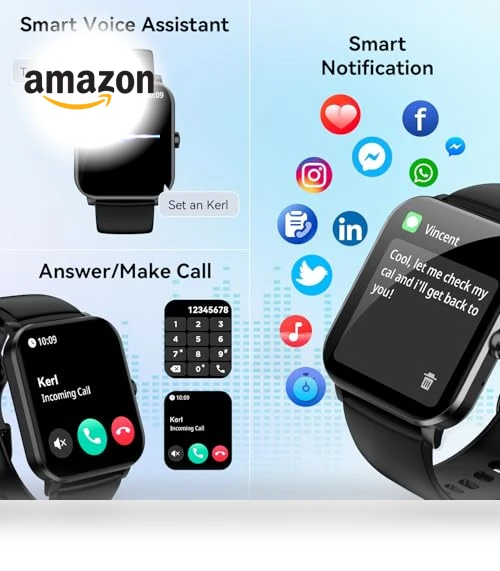 1.85" Smartwatch with Heart Rate Monitor, Sleep Tracker, 120+ Sport Modes — Smartwatches, ganopterygon