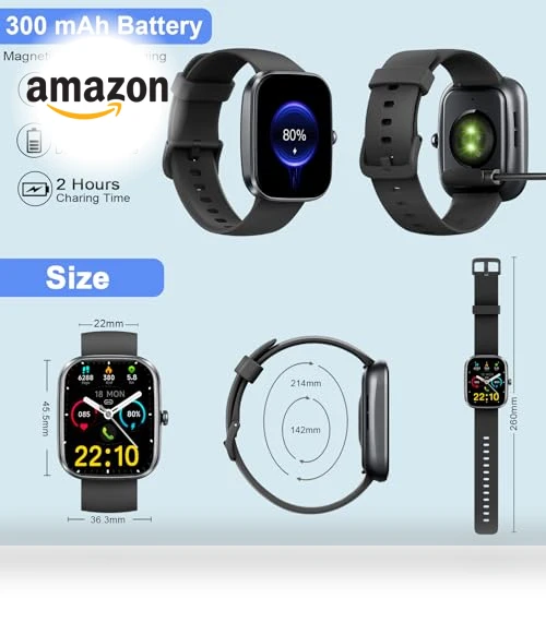 1.91" Smartwatch with Bluetooth Calls, Fitness Tracker, 110+ Sport Modes — Smartwatches, Matast