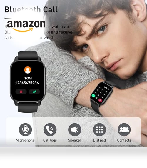 1.95" Smartwatch with Bluetooth Calls, 110+ Sports Modes, Heart Rate Monitor — Smartwatches, Cillso