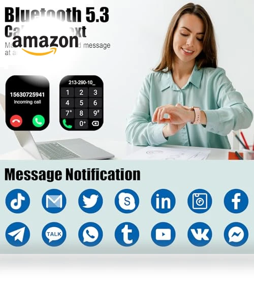 1.96" Fitness Tracker Smartwatch with Heart Rate Monitor — Smartwatches, Coucur