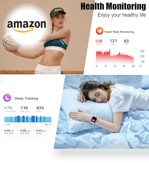 1.96" Fitness Tracker Smartwatch with Heart Rate Monitor — Smartwatches, Coucur