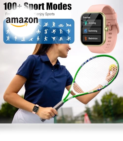 1.96" Fitness Tracker Smartwatch with Heart Rate Monitor — Smartwatches, Coucur