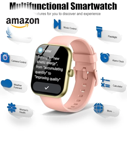 1.96" Fitness Tracker Smartwatch with Heart Rate Monitor — Smartwatches, Coucur