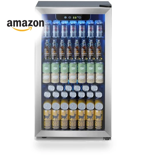 130 Can Beverage Refrigerator Cooler with Digital Temperature Control — Drink Coolers, Electactic