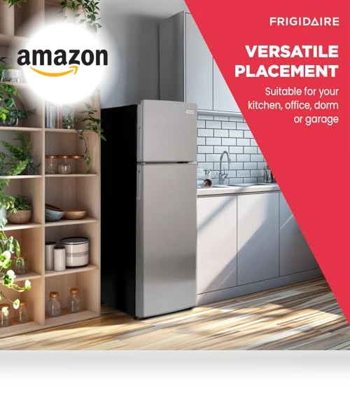 2 Door Apartment Size Refrigerator with Freezer, 7.5 cu ft — Cooling Solutions, Frigidaire