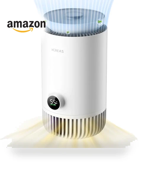 2 in 1 Evaporative Humidifier and HEPA Air Purifier Combo for Bedroom — Air Moisturizers, xCREAS