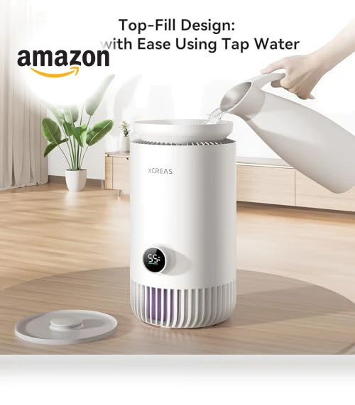2 in 1 Evaporative Humidifier and HEPA Air Purifier Combo for Bedroom — Air Moisturizers, xCREAS