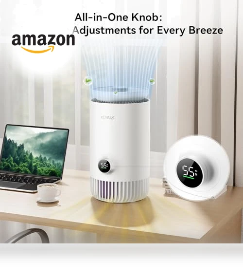 2 in 1 Evaporative Humidifier and HEPA Air Purifier Combo for Bedroom — Air Moisturizers, xCREAS