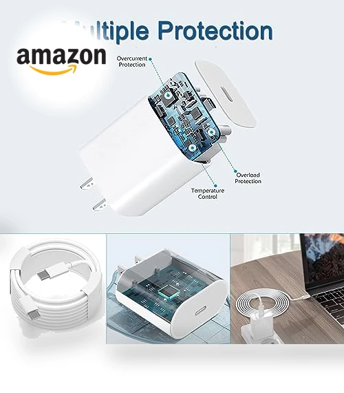 20W USB C Fast Charger with Cable for Pixel & Android Phones — Charging Solutions