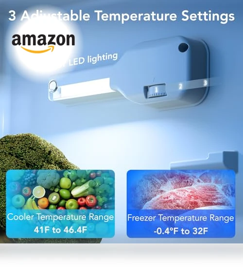 3.1 Cu.Ft Compact Refrigerator with Freezer, Adjustable Shelves — Mini Fridges, Electactic
