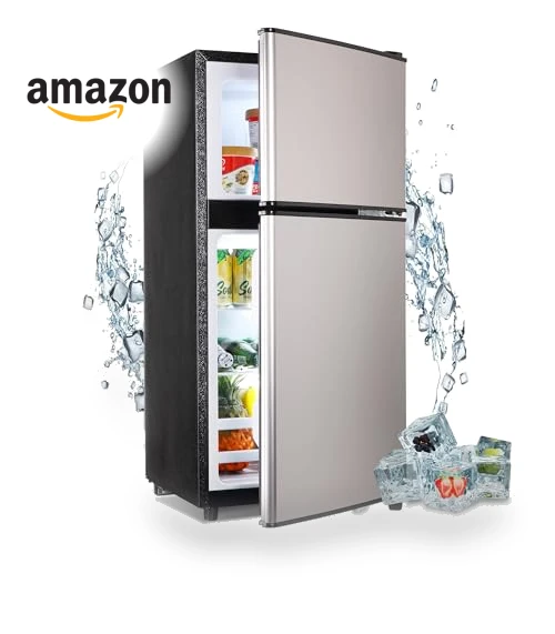 3.6 Cu. Ft. Mini Refrigerator with Freezer, Compact Fridge for Dorm, Apartment, Office — Mini Fridges, Zyerch