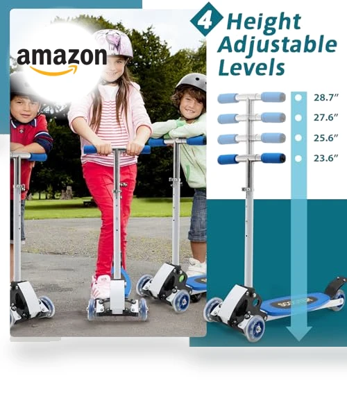 3 Wheel Kick Scooter for Kids Ages 8-12 — Electric Vehicles, CALCHELE