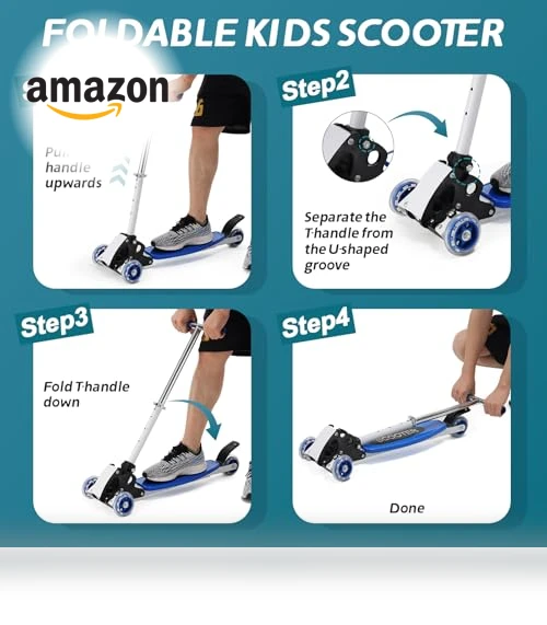 3 Wheel Kick Scooter for Kids Ages 8-12 — Electric Vehicles, CALCHELE