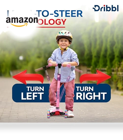 3-Wheel Kids Scooter with Lean-to-Steer Technology — Electric Vehicles, Dribbl